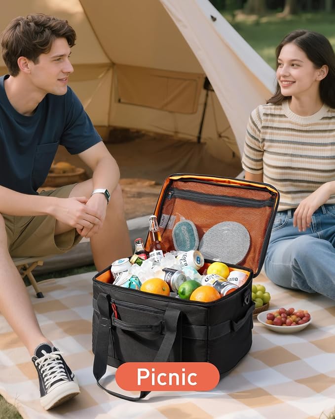 TOURIT Soft Sided Cooler Bag Insulated 30/48/60 Cans, Large Collapsible & Leakproof Ice Chest for Picnic, Beach, Camping, Travel, Sports Fan Coolers