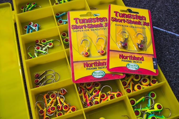 Northland Fishing Tackle Freshwater Tungsten Short Shank Fishing Jig for Bass, Walleye, Trout, and Many Others