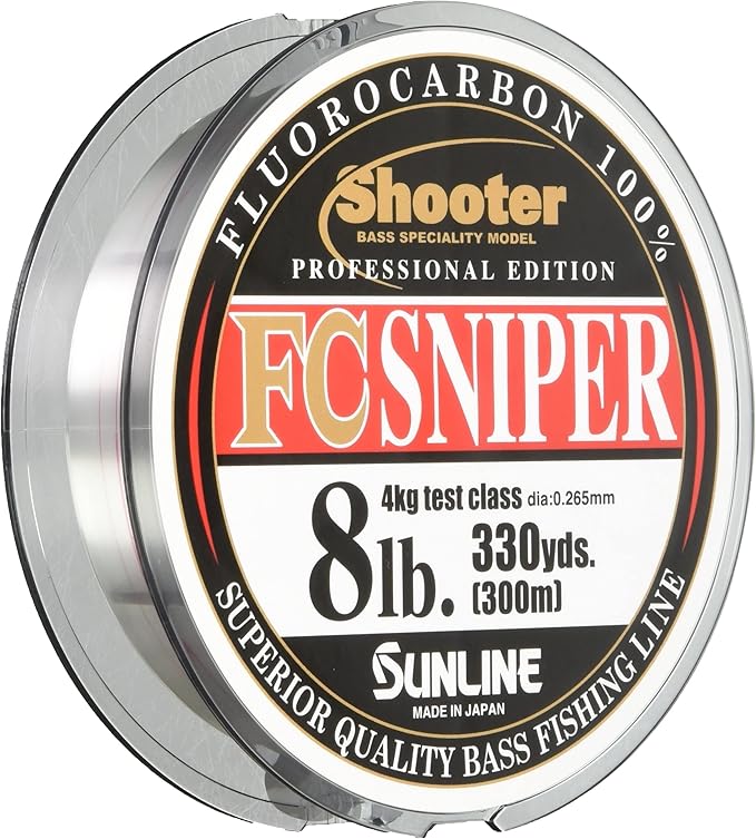 SUNLINE Fluorocarbon Line Shooter, Sniper, Natural Clear