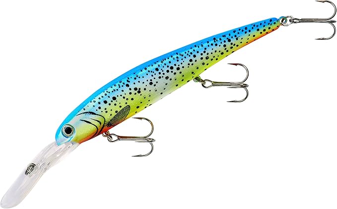 Bandit Lures 4 3/4-Inch Slender Minnow Jerkbait Trolls Up to 27 Feet Deep, Universal Color Patterns, 1 Piece