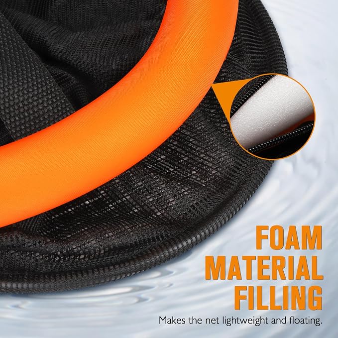 Dovesun Floating Fishing Basket, Collapsible Fishing Net Portable Nylon-mesh | Coated Nylon Net Bait Storage Cage for Keeping Crayfish Minnows Leaches and Other Live Baits