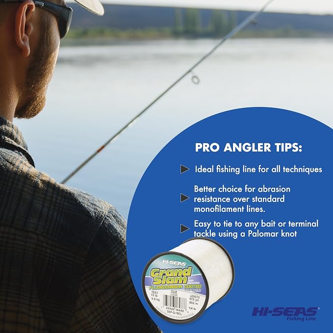HI-SEAS Grand Slam Fluorocarbon Coated Fishing Line