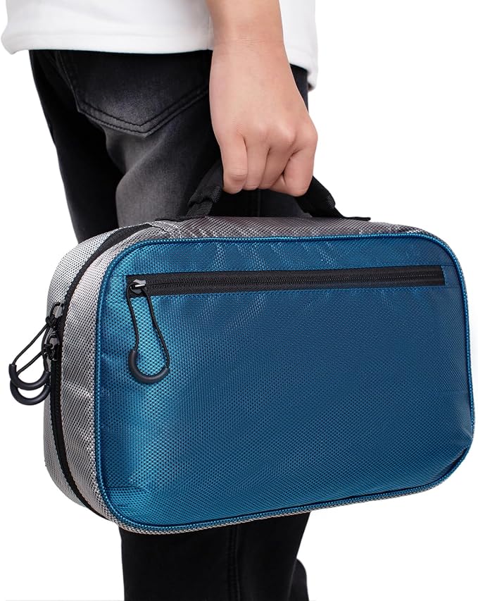 Fishing Tackle Binder Bag Lure Bait Organized Storage Binder Case(Blue)
