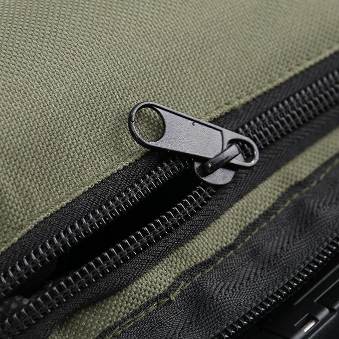 M MAXIMUMCATCH Maxcatch Fly Fishing Rod Case with Reel Pouch, Complete Protection Bag for 9FT 2/4 Piece Rods (Green, For 7.5' 4sec Fly Rod Length: 25.9'')