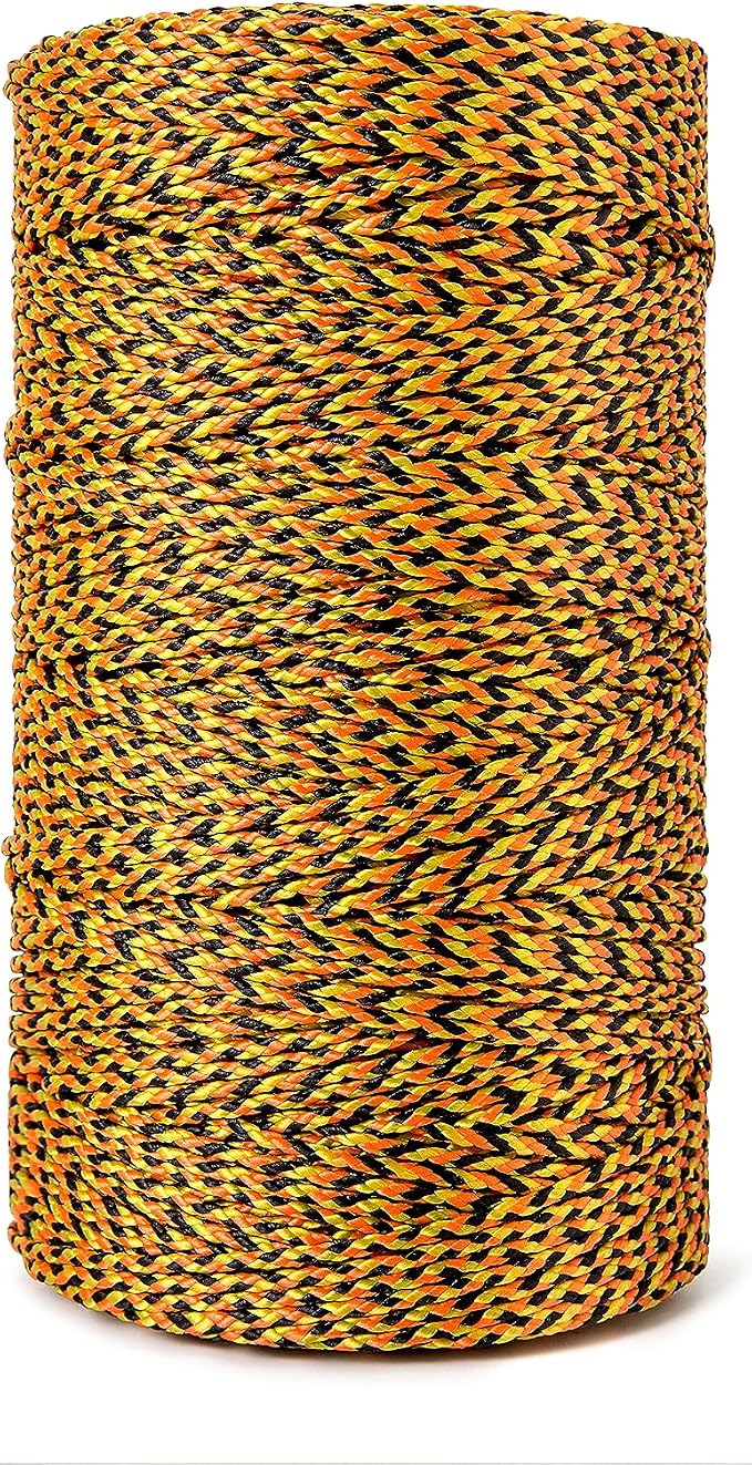 HONGDA Professional Masonry String Lines, 685 Feet #24 Bonded Braided Nylon Mason Line, Durable and Versatile String for Masonry, Construction, Gardening, and DIY Projects