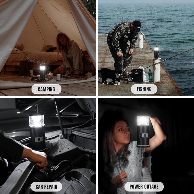Fishing Gifts for Dads - LED Camping Lantern, Multi Tool & Fishing Gear for Outdoors Camping Hiking Birthday and Father's Day Presents