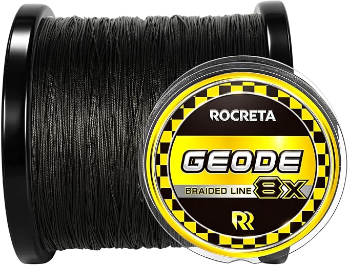 Geode Braided Fishing Line, 10-200 lb, 8 Strands, 300yds/500yds/1000yds, Colored Braid Superline