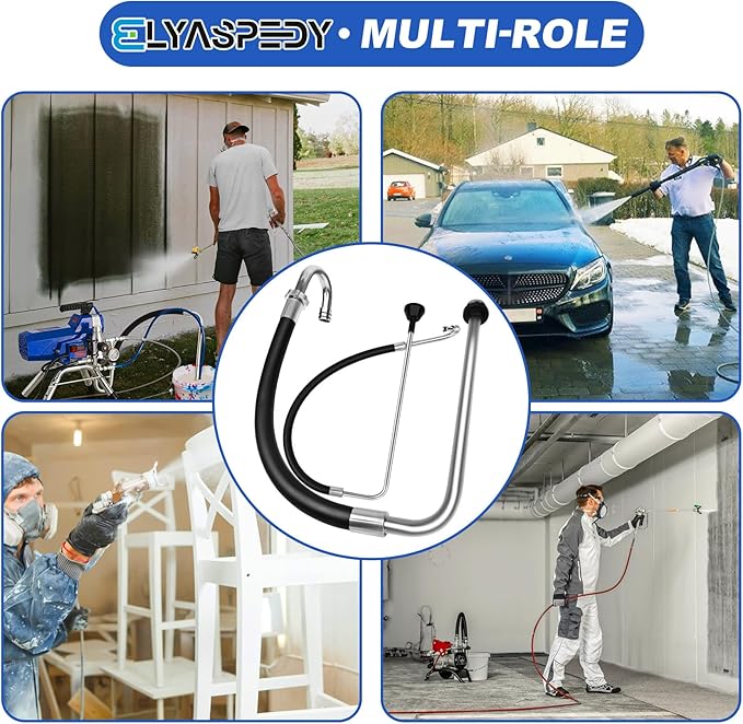 2026 New Stainless Steel Suction Hose and Reflux Line Sets,Compatible With Graco 390 395 490 495 595 And Tongshan T300 500 Airless Spraying/Line Painting Machine,Airless Paint Sprayer Accessories