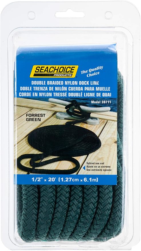 Seachoice Double-Braid Nylon Dock Line