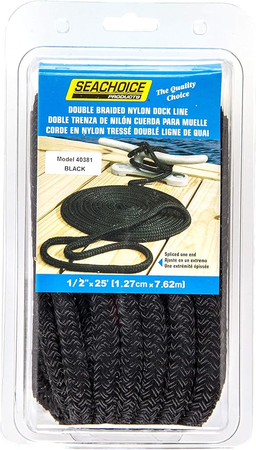 Seachoice Double-Braid Nylon Dock Line