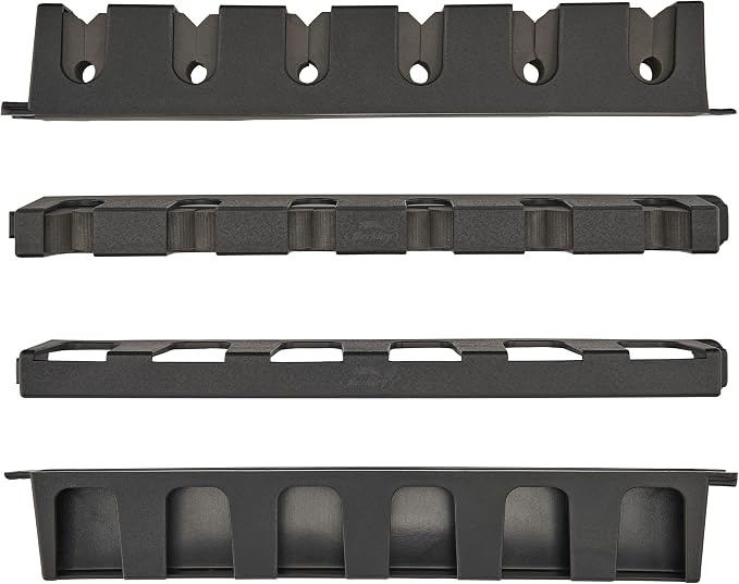 Berkley Vertical Fishing Rod Rack, Stores 6 Rods, Black, Soft Foam Grip Pads Protect Rod Finishes, Durable Construction, Easy to Mount with Common Tools