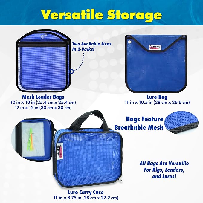 C&H Lures Fishing Lure Case, 11 in x 10.5 in / 28 cm x 26.6 cm, 1 Pocket
