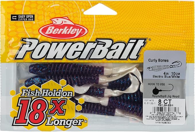 Berkley PowerBait Curly Bones Fishing Soft Bait
