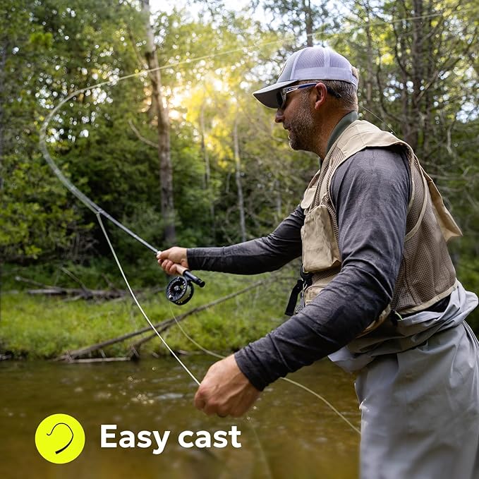 SF Fly Fishing Line with Two Welded Loops Weight Forward Floating Fly Lines Trout 90FT WF2 3 4 5 6 7 8 9F Multi-Color Freshwater