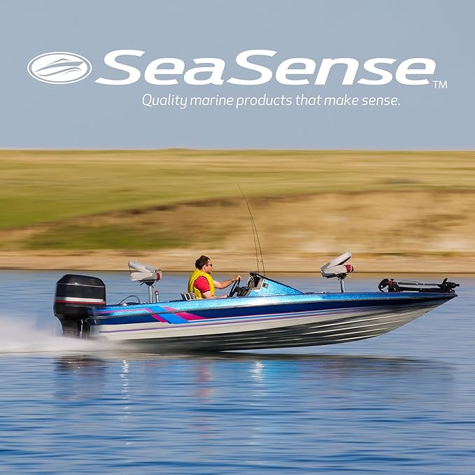 SeaSense 2-Rack Fishing Rod Holder for Your Boat, Pontoon, Garage – Convenient Storage for Fishing Poles, Pliers, Filet Knives & Other Gear – Mounting Hardware Included, Snaps Together Easily