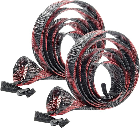 SF Fishing Rod Sock Fishing Rod Sleeve Rod Cover Braided Mesh Rod Protector Pole Gloves Fishing Tools for Spinning Fishing Rod,Casting Rod,Musky Rod, Ice Rod, Fly Rod, Spey Rod