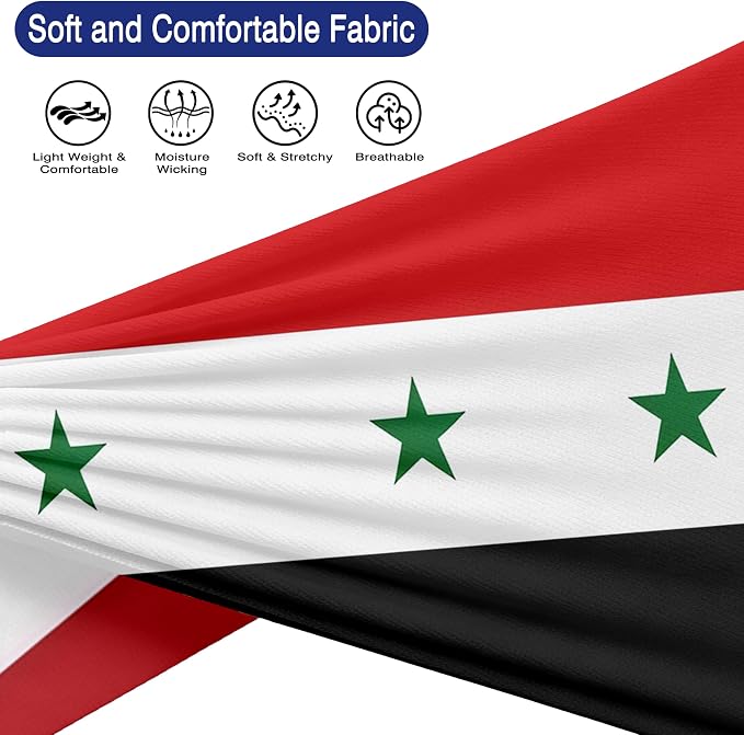Flag Headbands for Men Women, Moisture Wicking Sweatband Breathable Sports Headwrap, Non-Slip Stretchy Fitness Hair Band
