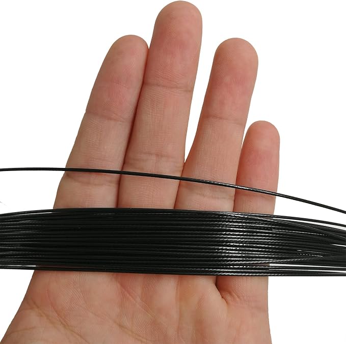 Fishing Wire Leaders for Saltwater: 30pcs Stainless Steel Line Leaders Nylon-Coated 19" - 100 LB High Strength Wire Rig for Shark Barracuda Pike Fishing