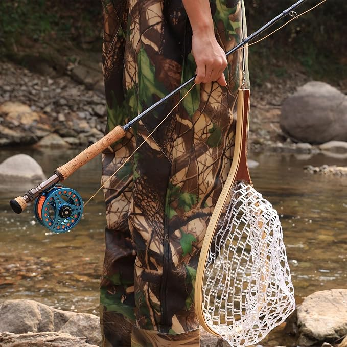 Sougayilang 5/6 Weight 9ft Fly Rod, 4-Piece Graphite Rod, Die Cast Aluminum Reel, Carrying Case, Fly Box & Fishing Flies Combo Starter Kit