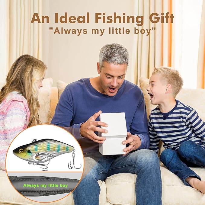 TRUSCEND Shallow or Deep Diving Crankbait with BKK Hooks, Wobble Fishing Lures for Bass Trout Crappie Walleye, Sinking Lipless Vibe Crank Bait for Bass Pike, Amazing Swimbait for Family Fishing