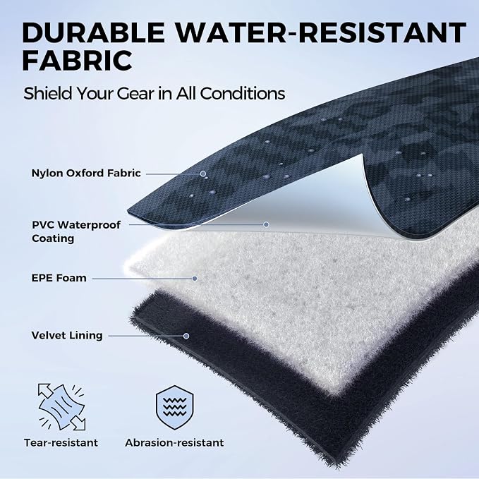 KastKing BaitSpace Line Management Bag, Fishing Line Storage Bag with Water Resistant Nylon, Clear View Window, Removable Divider, Tangle-free Leader Line Holder