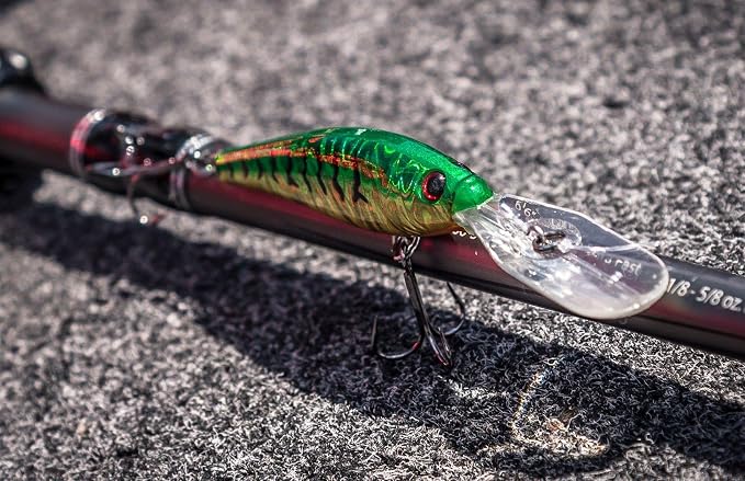 Berkley Flicker Minnow Fishing Lure, Slick Mouse, 1/2 oz, 4 1/2in | 11cm Crankbaits, Realistic Minnow Profile, Sharp Dive Curve Gets to Fish Quickly, Equipped with Fusion19 Hook