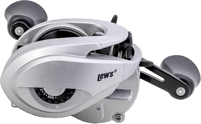 Lew’s Accel Baitcast Fishing Reel, LH Retrieve, 7.5:1 Gear Ratio, 4+1 Bearings