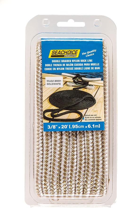 Seachoice Double-Braid Nylon Dock Line
