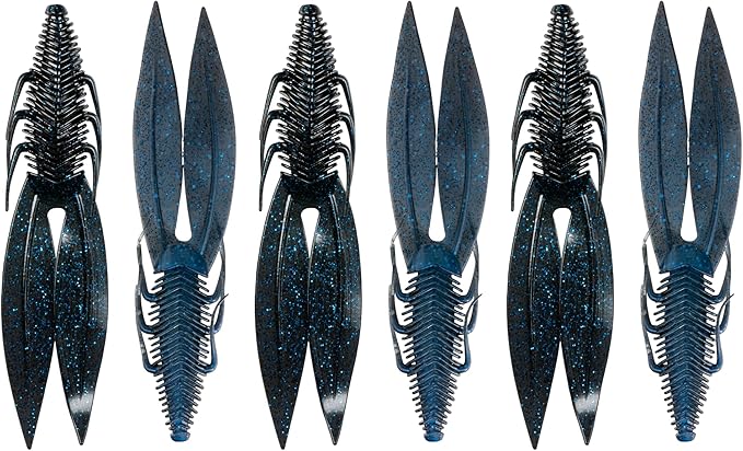 6th Sense – Bodega – Soft Plastic Creature Bait – Bass Fishing – Twin Ridge Tail Action – Multiple Sizes – Made in the USA
