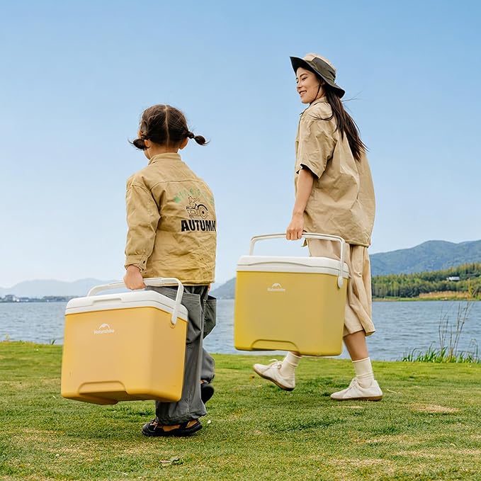 Naturehike 5.3/15/19 QT Hard Cooler, Insulated Ice Chest Box, Portable Ice Retention Cooler for Beach Camping Picnic Fishing Barbecue