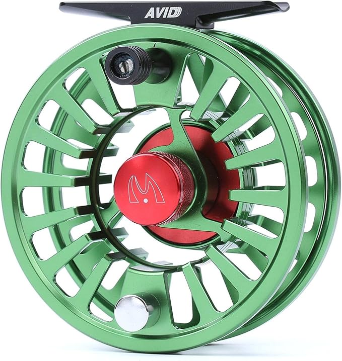 Maxcatch AVID Fly Fishing Reel with CNC-machined Aluminum Body - 1/3, 3/4, 5/6, 7/8, 9/10 Weights(Black, Green, Blue)