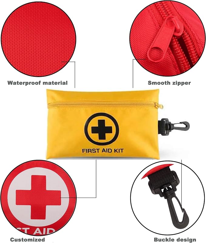 Galaxylense 151 Pcs First Aid Kits Small for Survival Emergency Trauma Military Tactical Medical School Office Home Hunting Camping Hiking Fishing IFAK EMT Bag