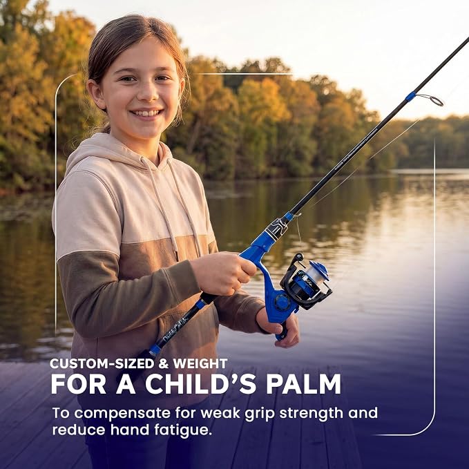DaddyGoFish Spinning Fishing Rod and Reel Combo Set with Tackle Box | Kids Fishing Pole | Carbon Fiber Telescopic Fishing Rod Kit | Spinning Reel for Travel Saltwater Freshwater Fishing Gear Kit