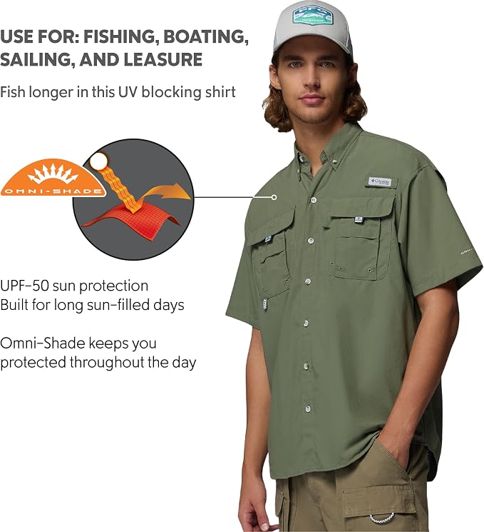 Columbia Men's PFG Bahama II Short Sleeve Fishing Shirt