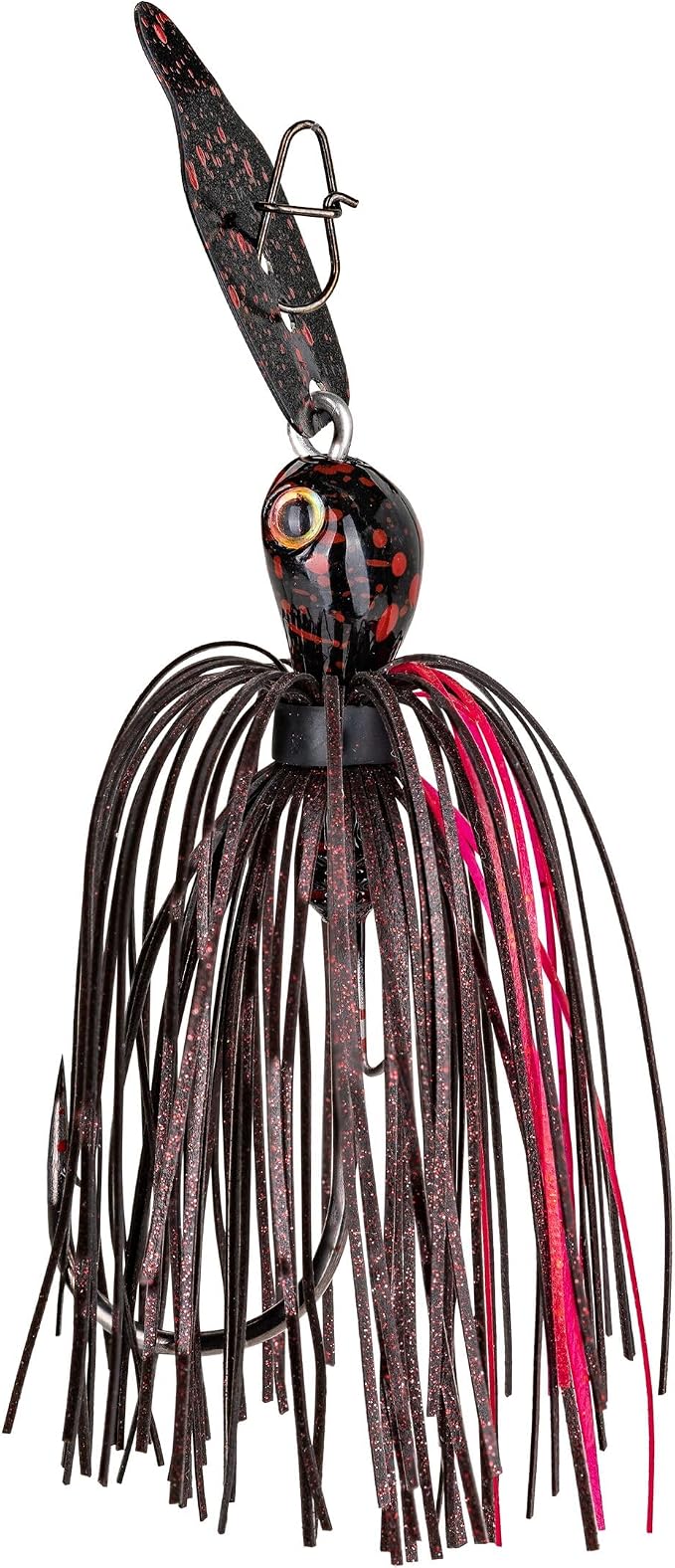 Strike King Thunder Cricket Fishing Lure, Vibrating Swim Jig, Silver Blade, 4/0 Jungle-Style Flipping Hook