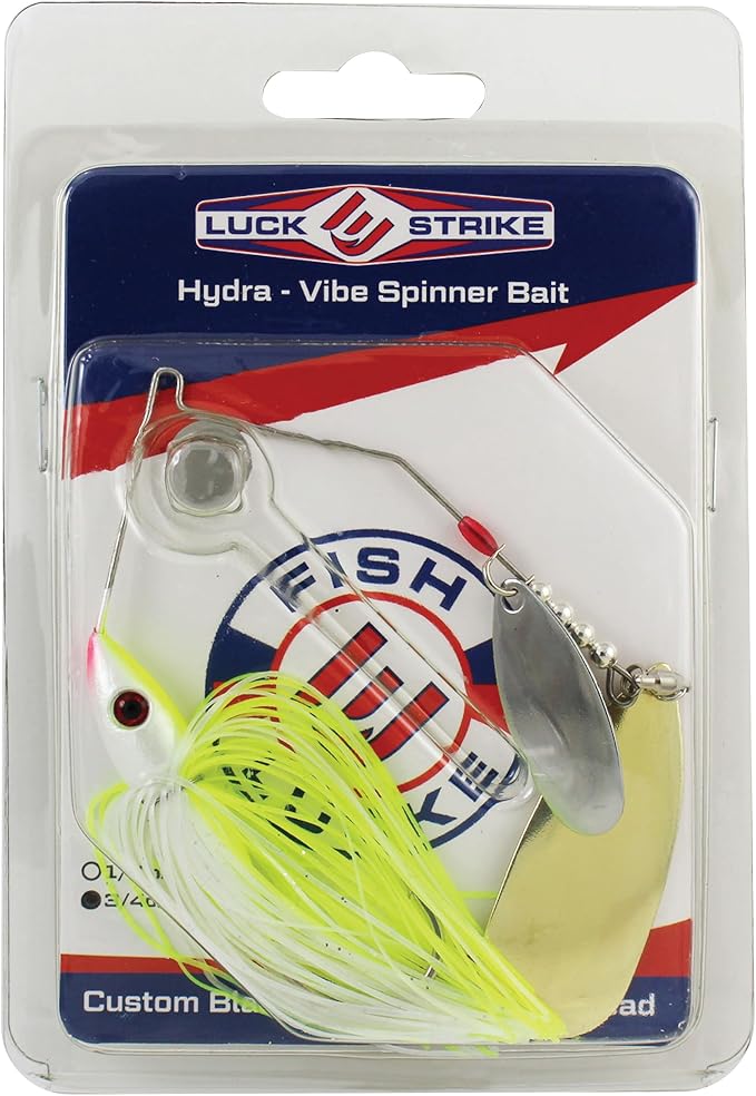 Luck E Strike Hydra-Vibe Spinner Bait with Custom Blades