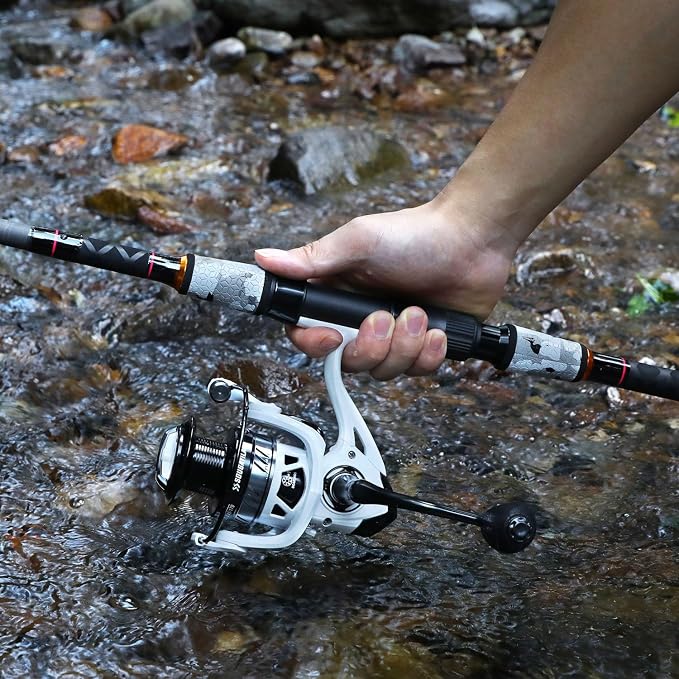 Sougayilang Surf Fishing Rod and Reel Combo, 4 Piece MH/H Saltwater Fishing Combo with 5000 Size Spinning Reel(12'/15')