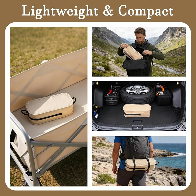High Back Lightweight Camping Chair for Adults with Wide Seat and Head Support,Ultralight Compact Backpacking Chair with Anti-Sinking Large Feet and Storage Bag for Travel,Naturehike,Hiking