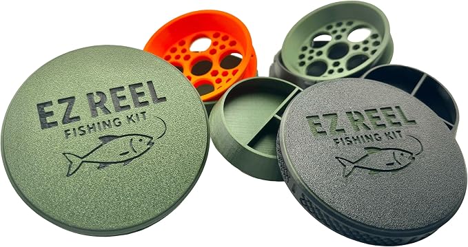 EZ Reel Fishing Kit – Pocket Size Handline Fishing Reel | Ultimate Compact Rodless Reel Fishing Kit for Hiking, Outdoors, and Adventure.