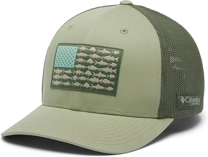 Columbia Unisex Adult PFG Logo Mesh Ball Cap