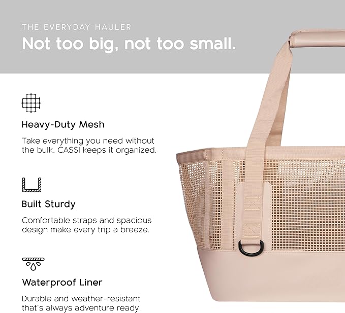 MISSION Boat Gear CASSI Heavy-Duty Outdoor Tote and Waterproof Marine-Grade Mesh Boat Bags