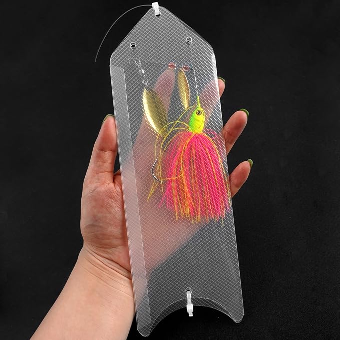 OROOTL Fishing Lure Wraps 10 Pack Clear Visible Lure Bait Covers Storage with 100 Nylon Cable Tie Fishing Tackle Storage Bags and Wraps Protect Fishermen Safe from Sharp Hook 3 Sizes