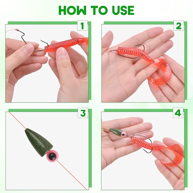 Bullet Fishing Sinker Weights, 40pcs Fishing Worm Weights Slip Sinkers Painted Sliding Fishing Weights for Bass Fishing Texas Rigs Saltwater Freshwater Tackle