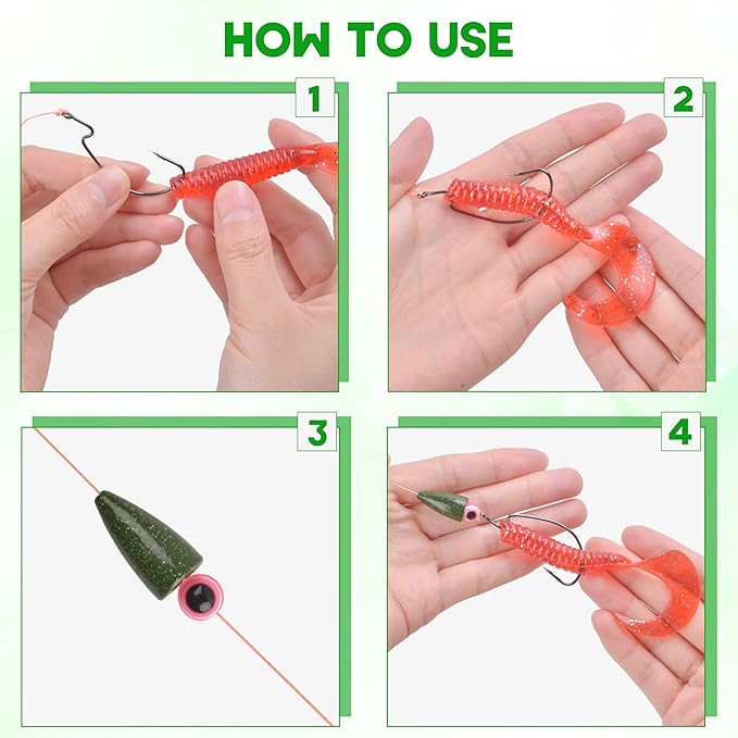 Bullet Fishing Sinker Weights, 40pcs Fishing Worm Weights Slip Sinkers Painted Sliding Fishing Weights for Bass Fishing Texas Rigs Saltwater Freshwater Tackle