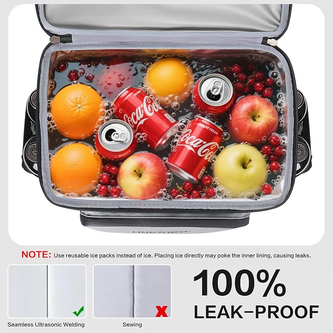 Hulongo Cooler Backpack, 30L Insulated Leakproof Soft Cooler Bag for 52 Cans, Lightweight Backpack for Beach, Picnic, Camping, Hiking, Fishing and Travel
