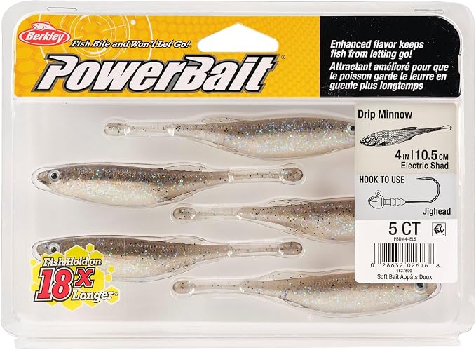Berkley PowerBait Drip Minnow Fishing Soft Bait