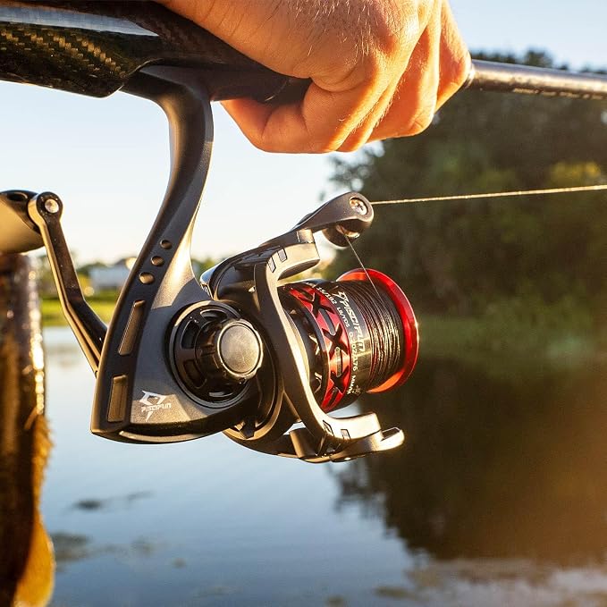 Piscifun Flame Spinning Reels, Lightweight 9+1BB Ultra Smooth Spinning Fishing Reels, 19.8LBs Max Drag