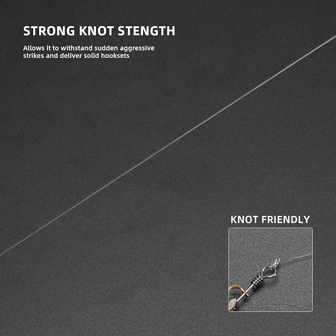 SF Monofilament Fishing Line Premium Spool X-Strong Mono Nylon Material Leader Line for Saltwater Freshwater 8/10/12/15/20/25/30/40/50/60/80/100LB