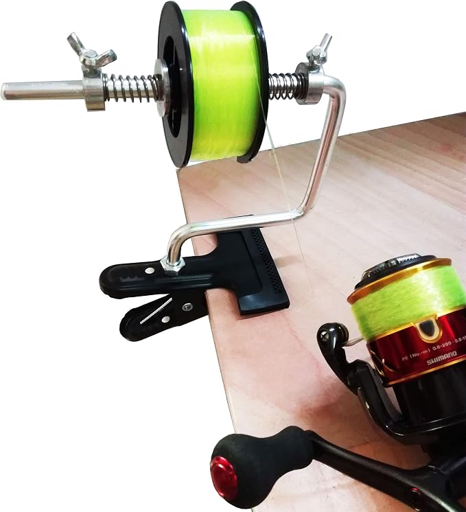 Fishing Line Spooler Silver Reel Winder Spool Tackle Winder spooling Station Winding System Ultimate Line