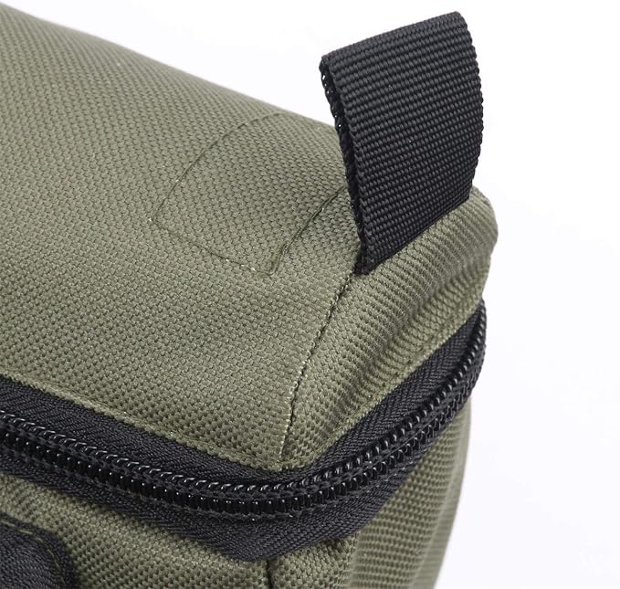 M MAXIMUMCATCH Maxcatch Fly Fishing Rod Case with Reel Pouch, Complete Protection Bag for 9FT 2/4 Piece Rods (Green, For 7.5' 4sec Fly Rod Length: 25.9'')